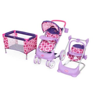 set coche muñeca cuna y silla nido